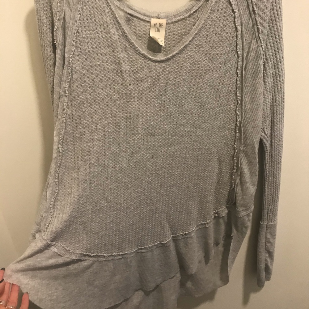 Grey Free People Tunic